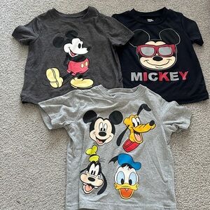 Disney Mickey Mouse and Friends Kids T-Shirts - Gray, Black, Multicolor